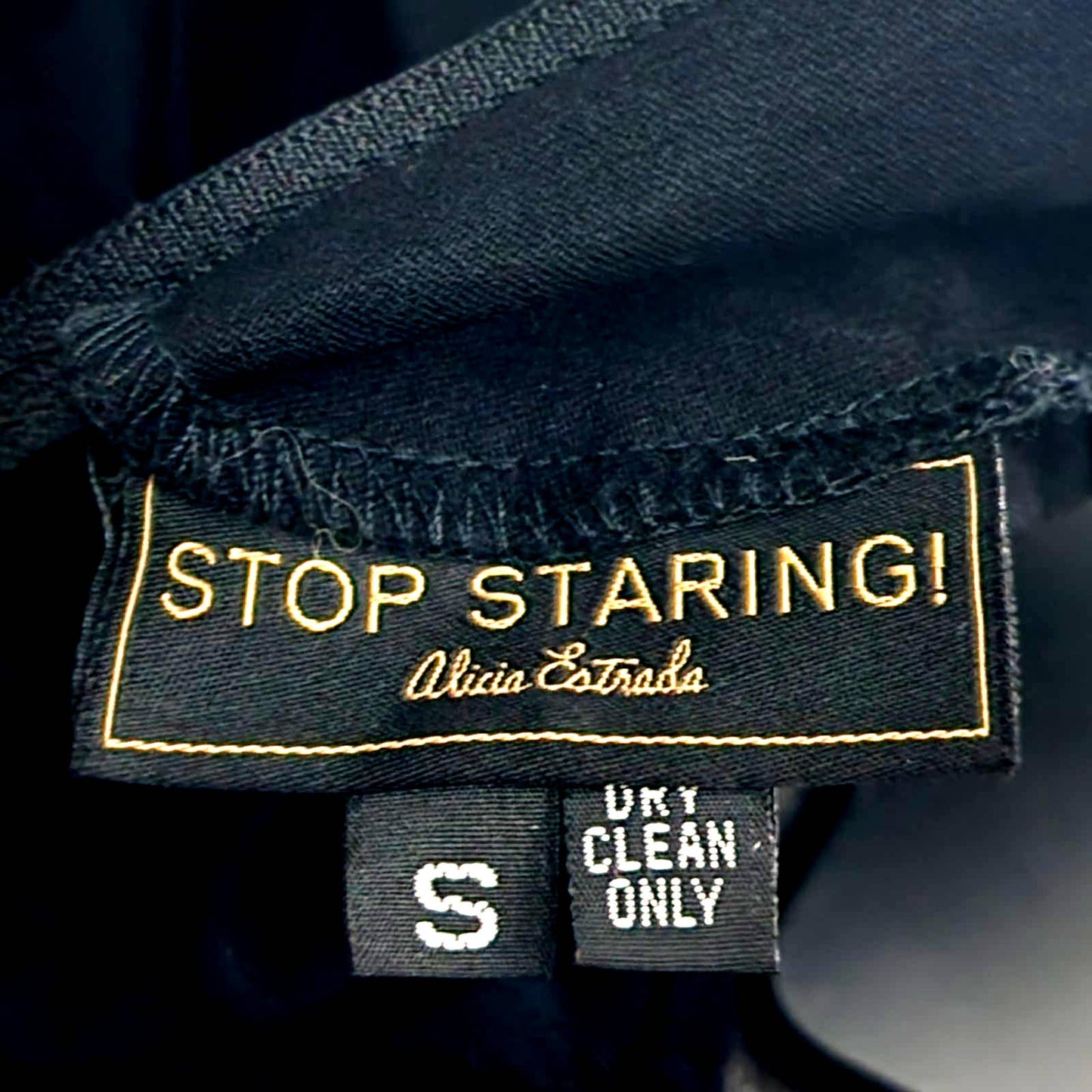 STOP STARING! Fitted Little Black 50s Style Pinup Bodycon Dress - S