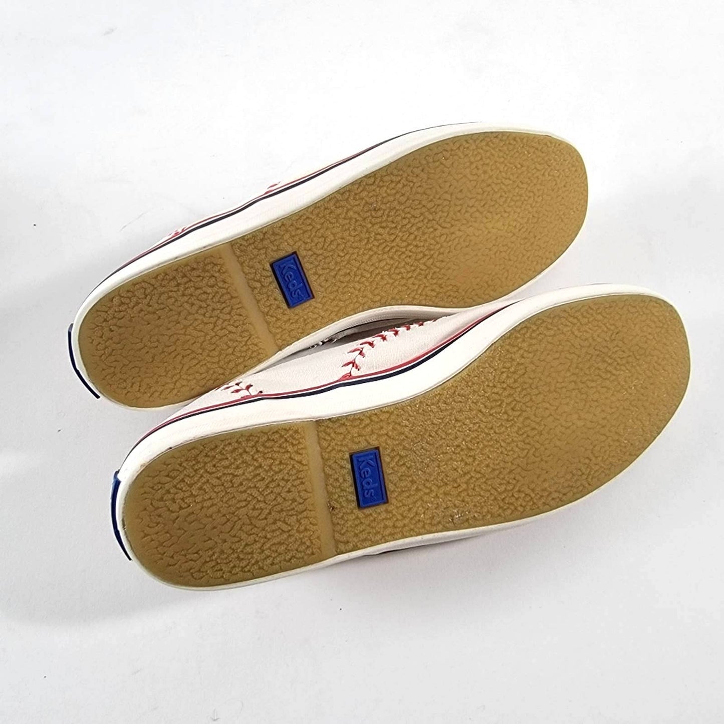 Keds Champion White Baseball Stitch Lace Up Low Top Sneakers - 6.5