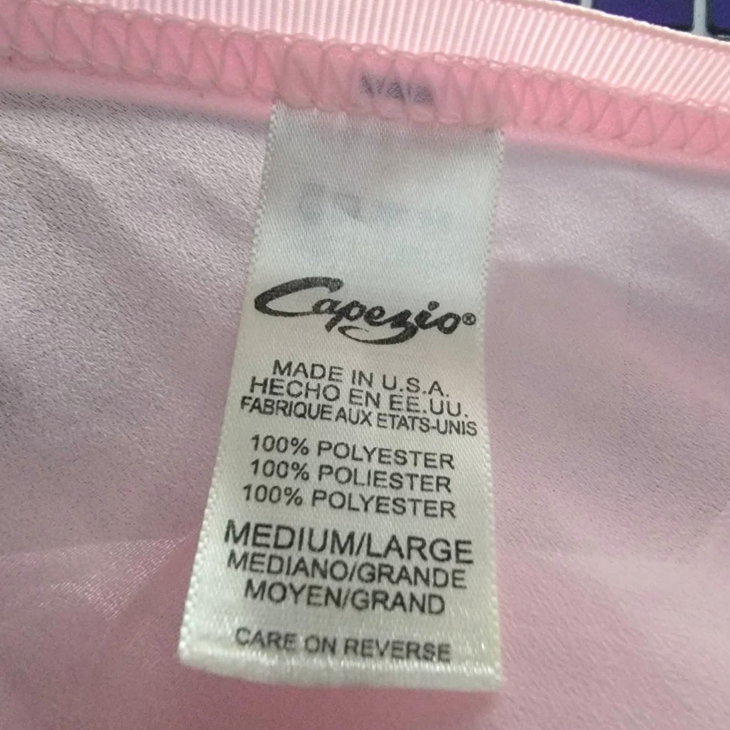 Vintage 90s Pink Capezio Studio Collection Ballerina Ballet Wrap Skirt Dancewear