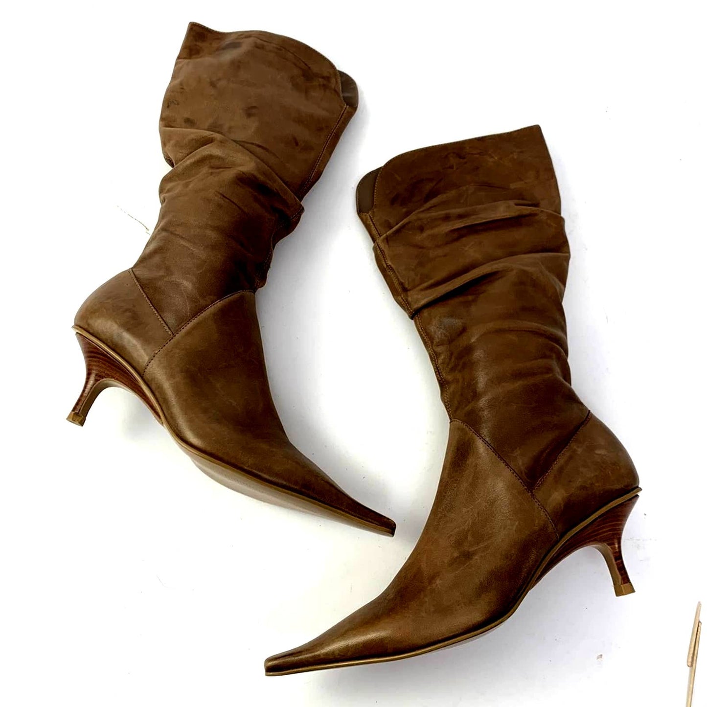 NWOT Diba Point Toe Mid Calf Heel Boots - 7
