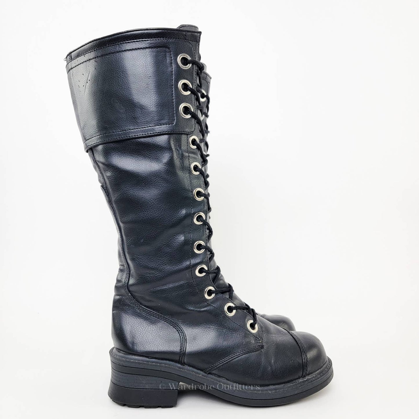 Vintage Y2K NANA Goth Grunge Combat Chunky Platform Boots - 7