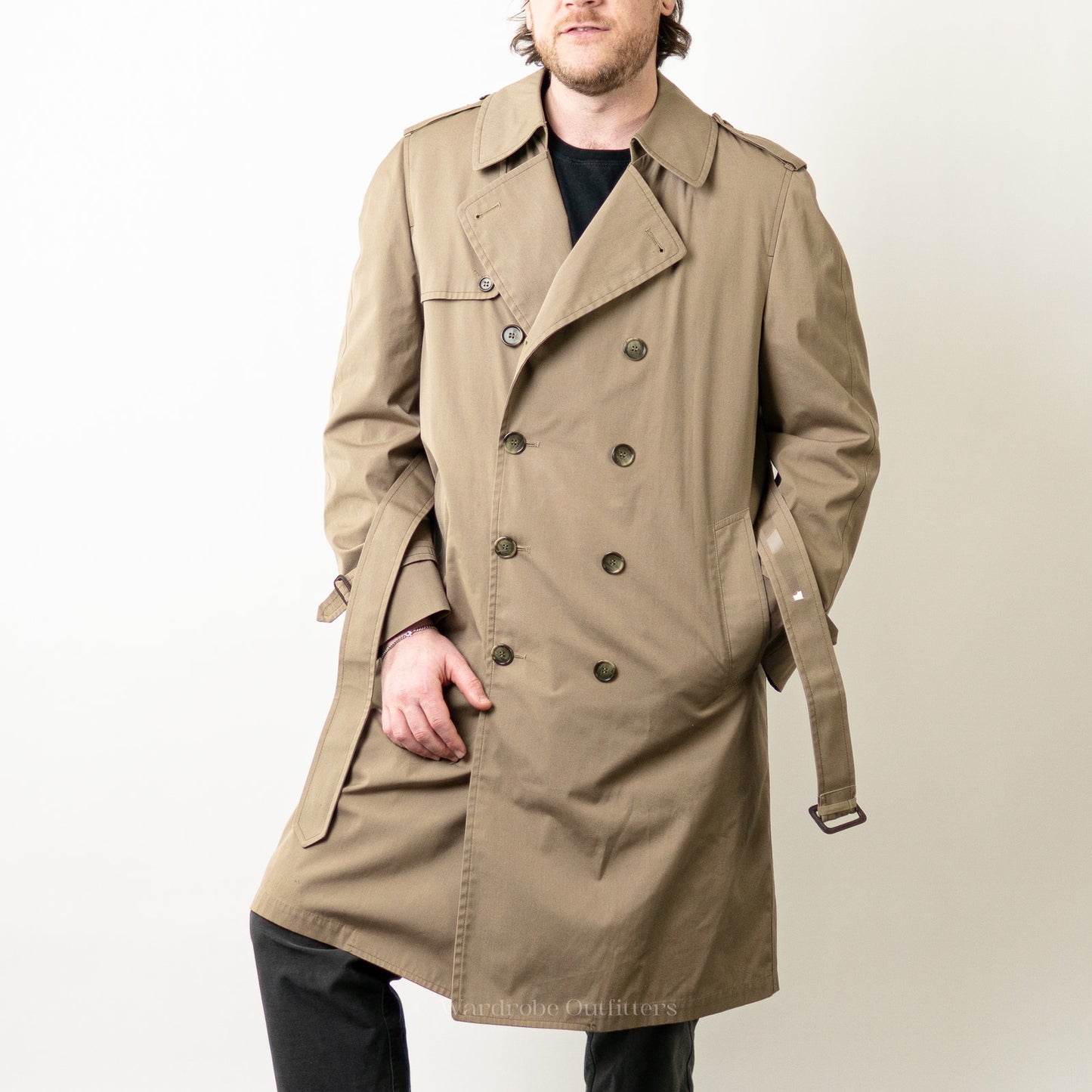 Vintage London Fog Maincoats Tan Trench Pea Coat