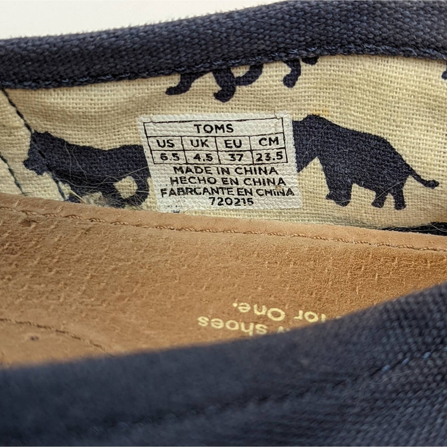 TOMS Canvas Navy Classics - 6.5