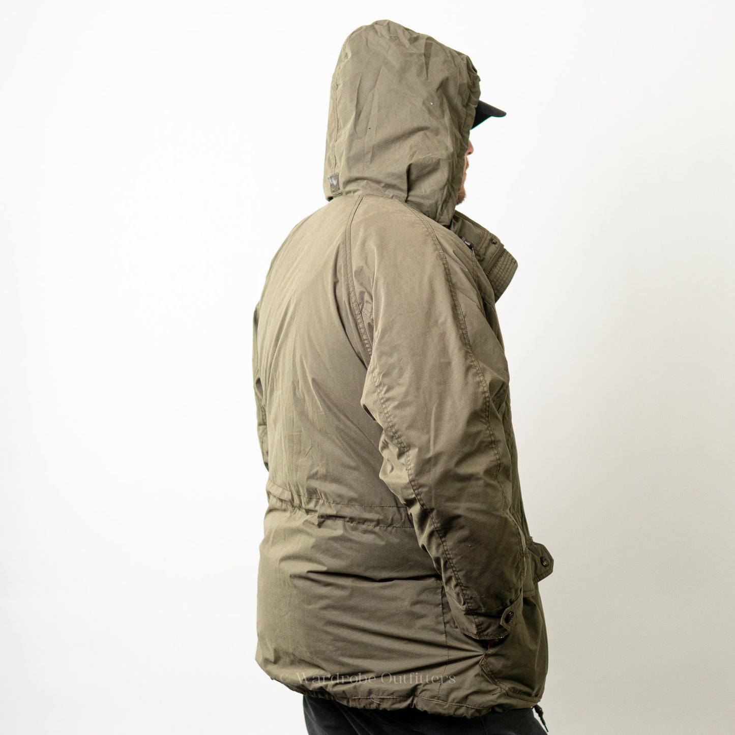 Vintage 90s Olive Green Puffer Hunting Jacket by CB Sports - M