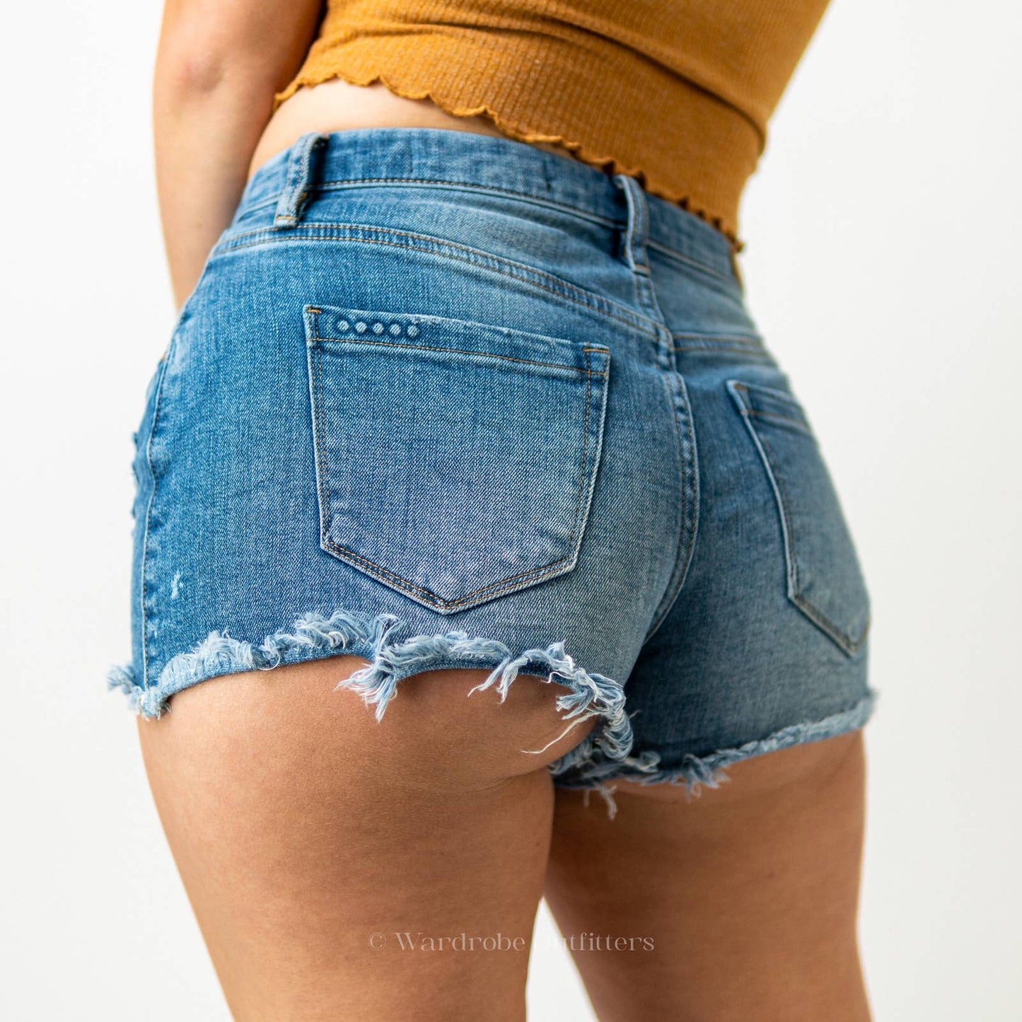 Blank NYC Cutoff Cheeky Stretch Denim Jean Shorts