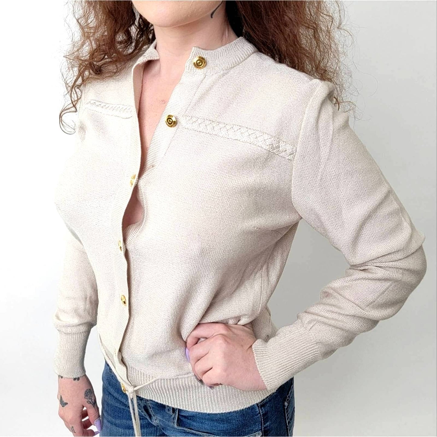 Vintage 70s Maria Mazzarella Anacapri Italian Knit Fisherman Sweater