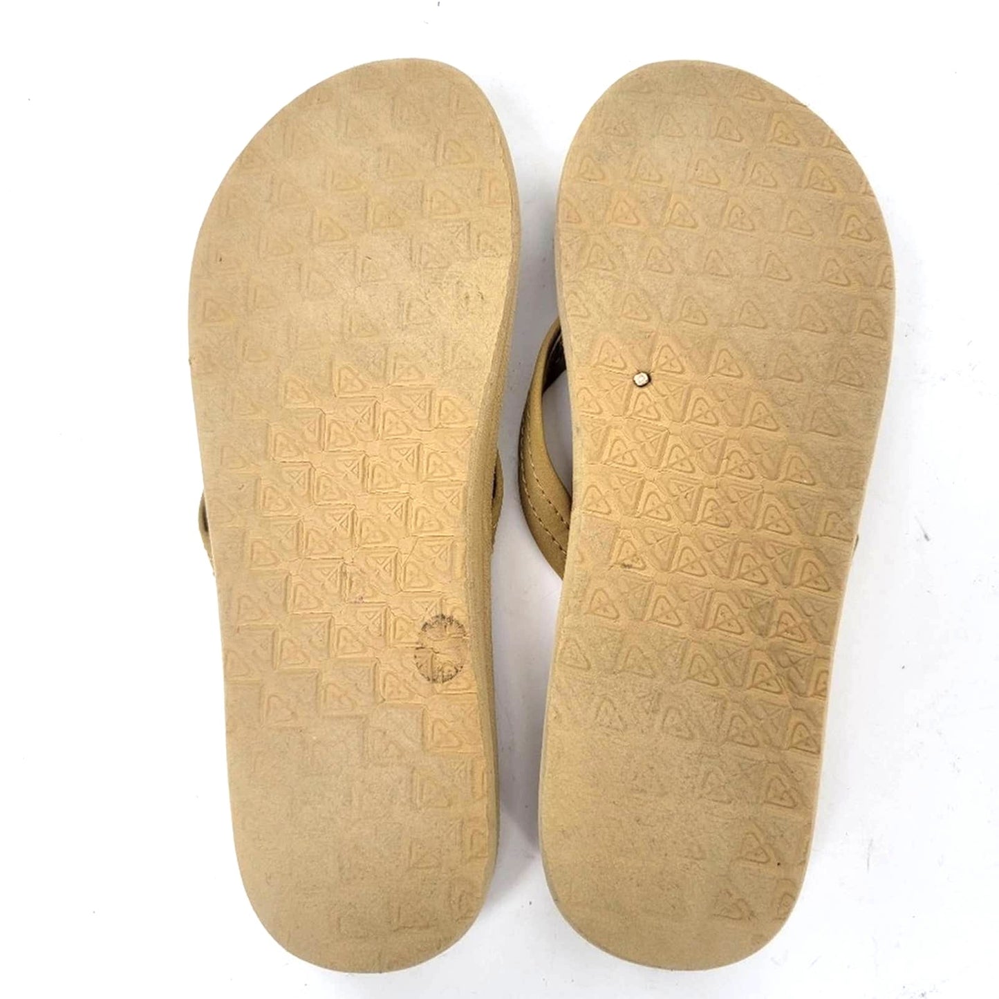 Roxy Sand Tan Flip Flop Sandals - 6