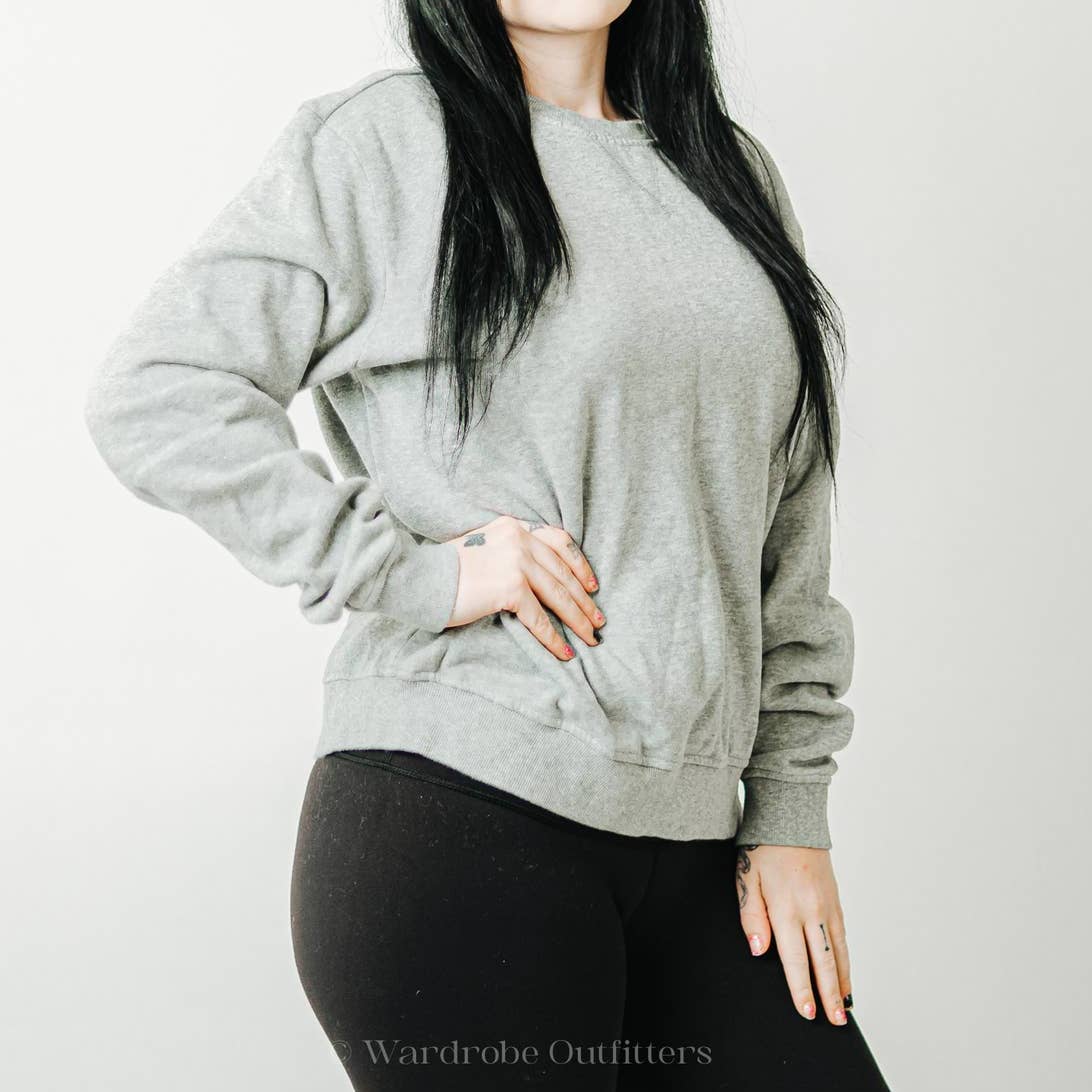 Y2K FILA Gray Crewneck Pullover Sweatshirt - L