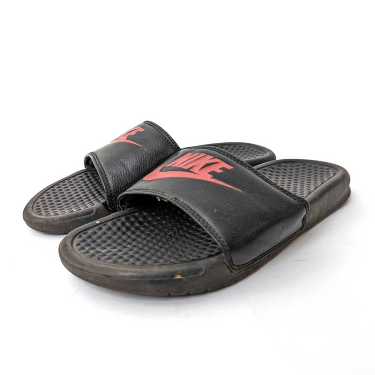 Nike Benassi JDI Rose Gold/Black Flip Flop Slide Sandals - 7