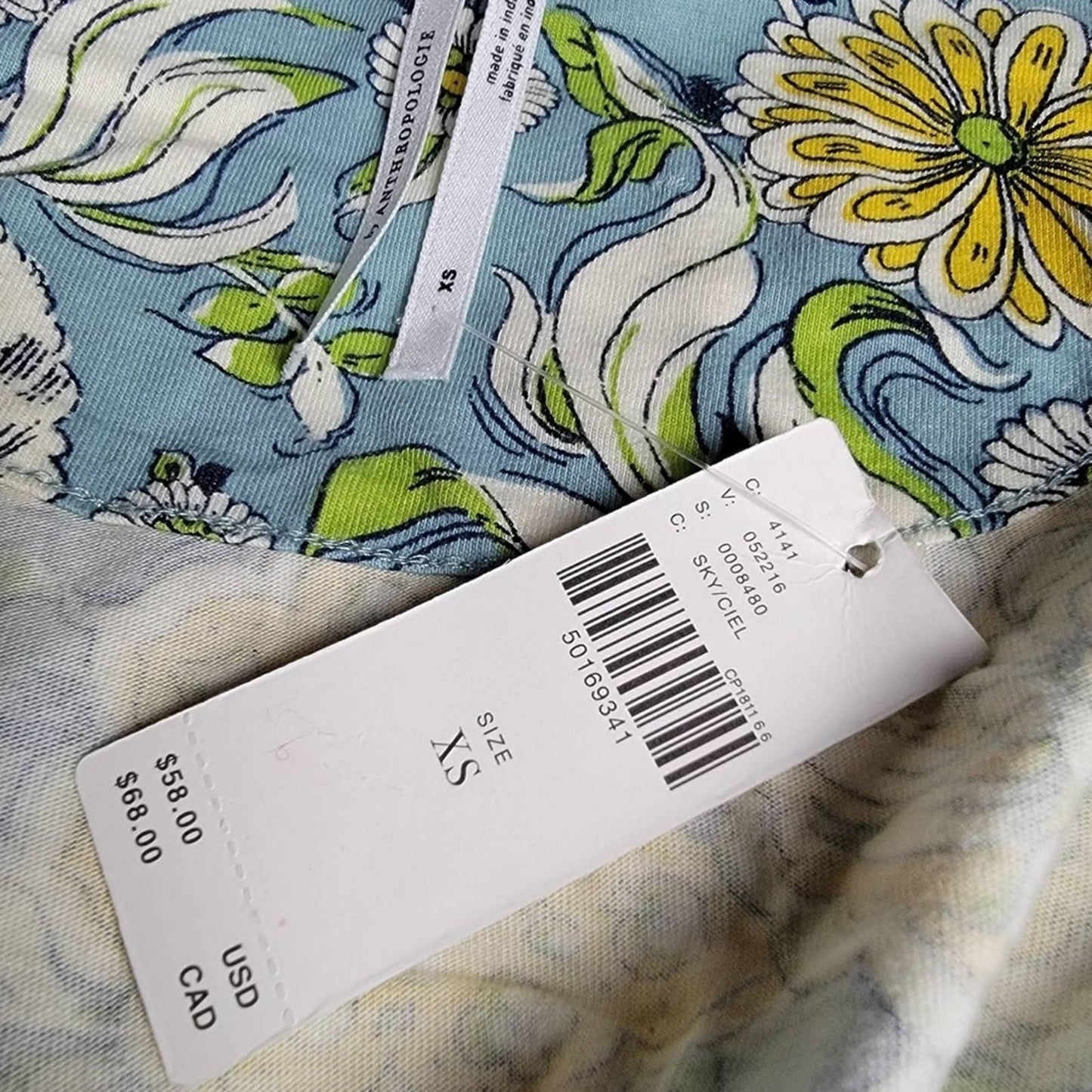 NWT Anthropologie Oversized 70s Floral Paisley Button Down - XS