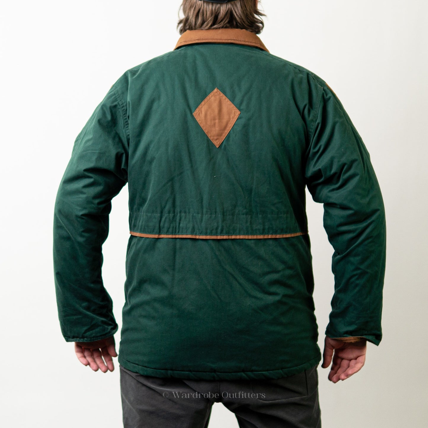 Vintage 90s Forest Green Quilted Parka Jacket by Learsi - M