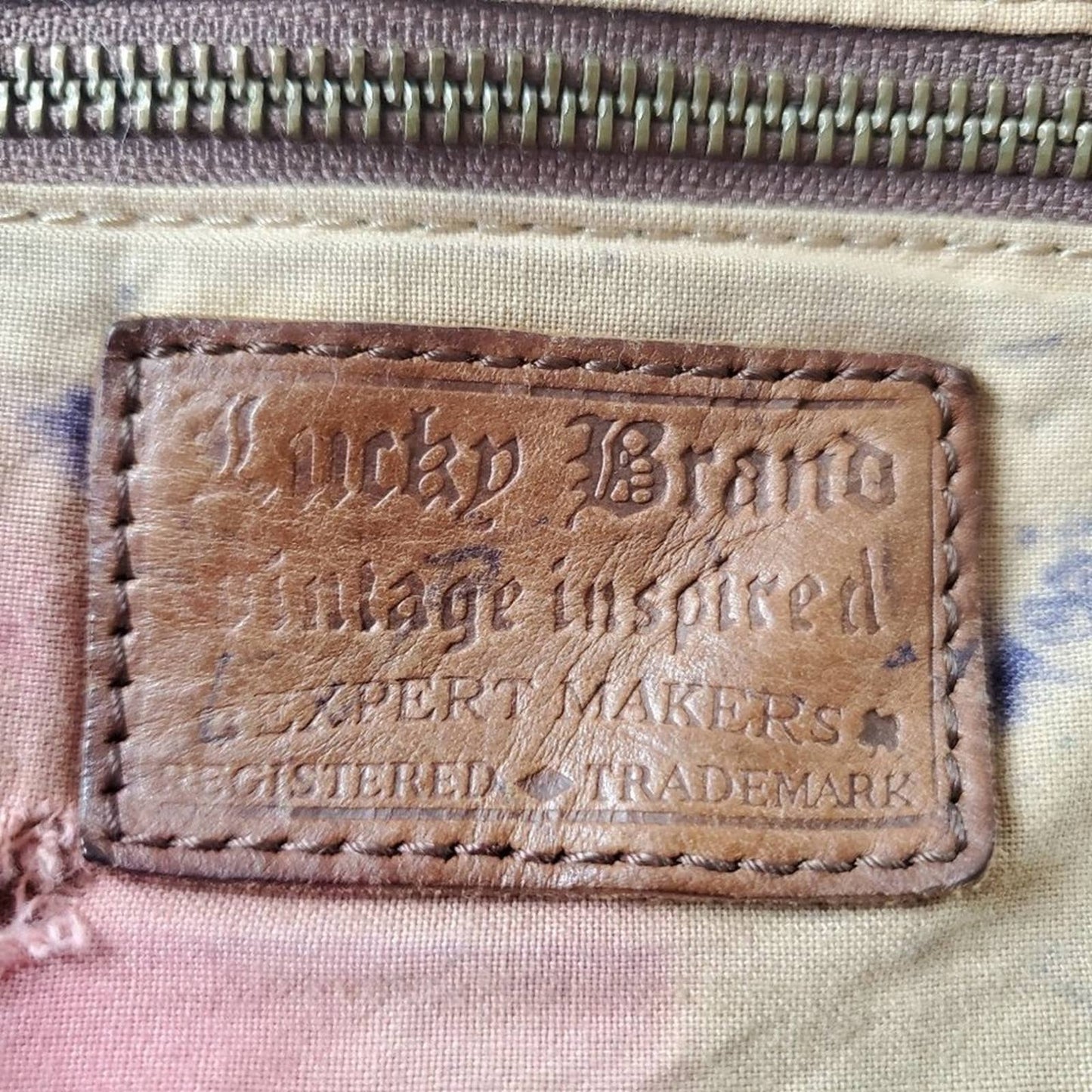 Lucky Brand Y2K Brown Leather Shoulder Bag