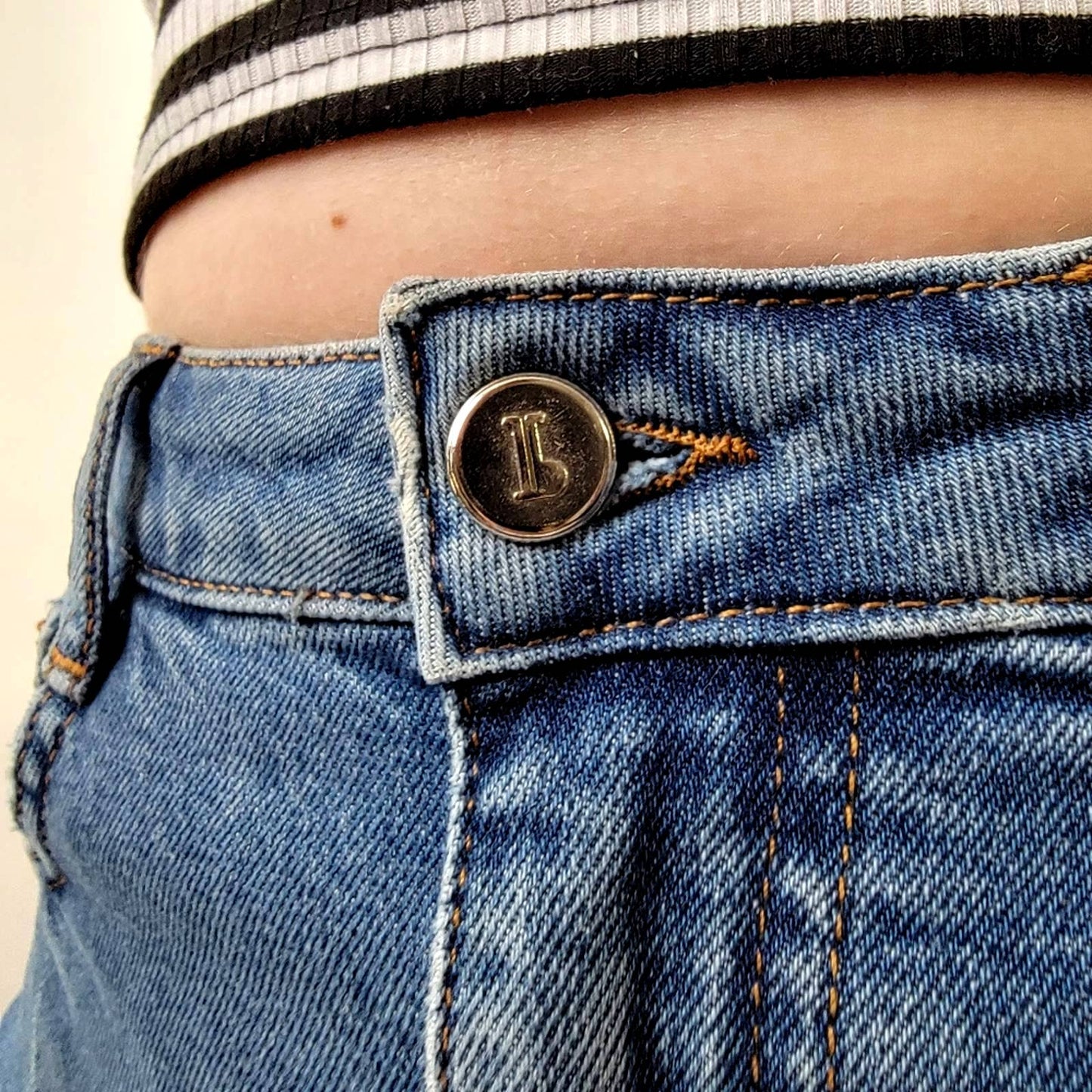 Anthro Pilcro & The Letterpress Blue Jean Skirt