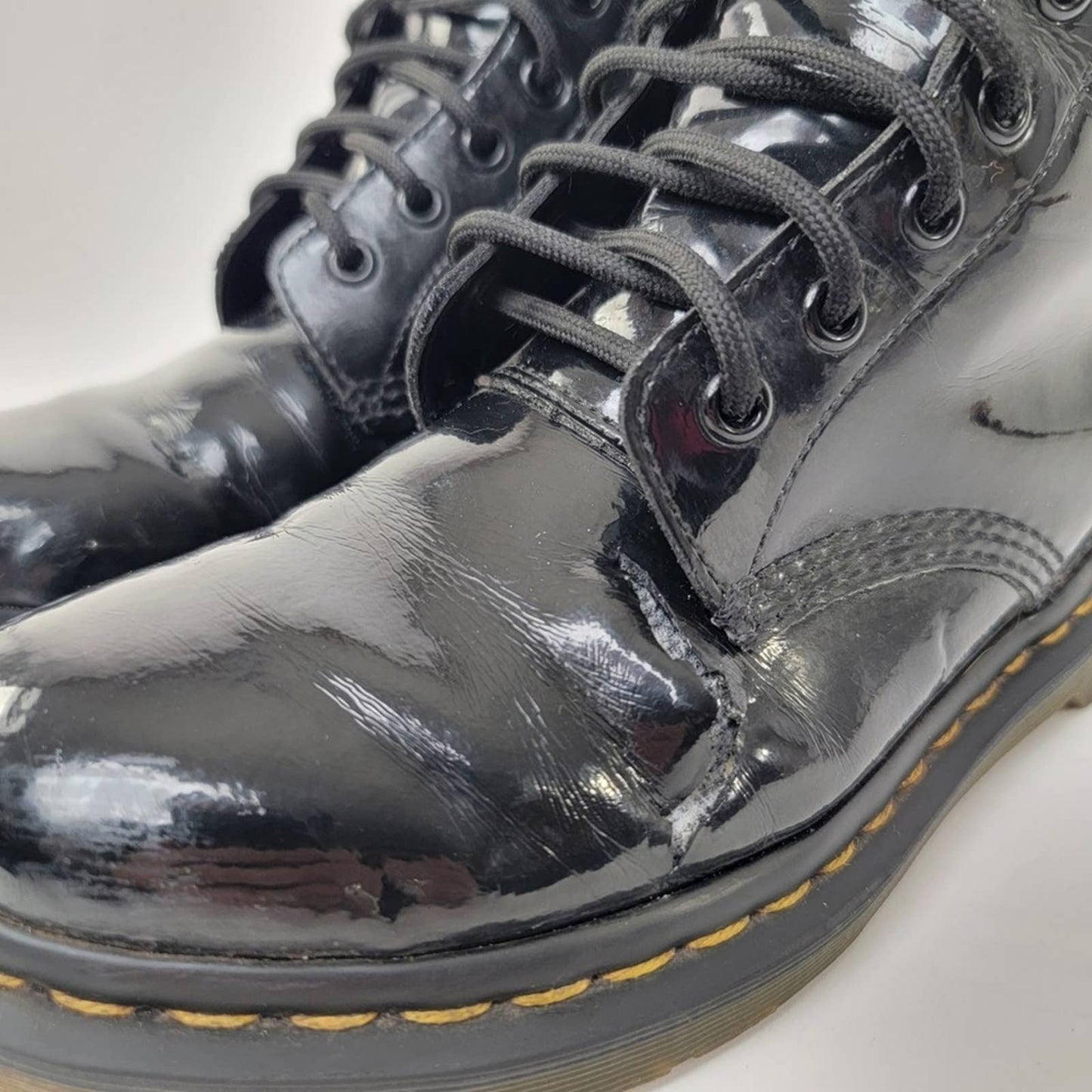 Dr. Martens 1460 Patent Leather Black Boots - 8