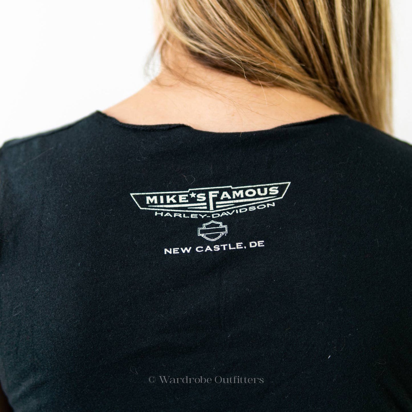Vintage Y2K 2000s Harley Davidson Biker Motorcycle Cutoff Tee
