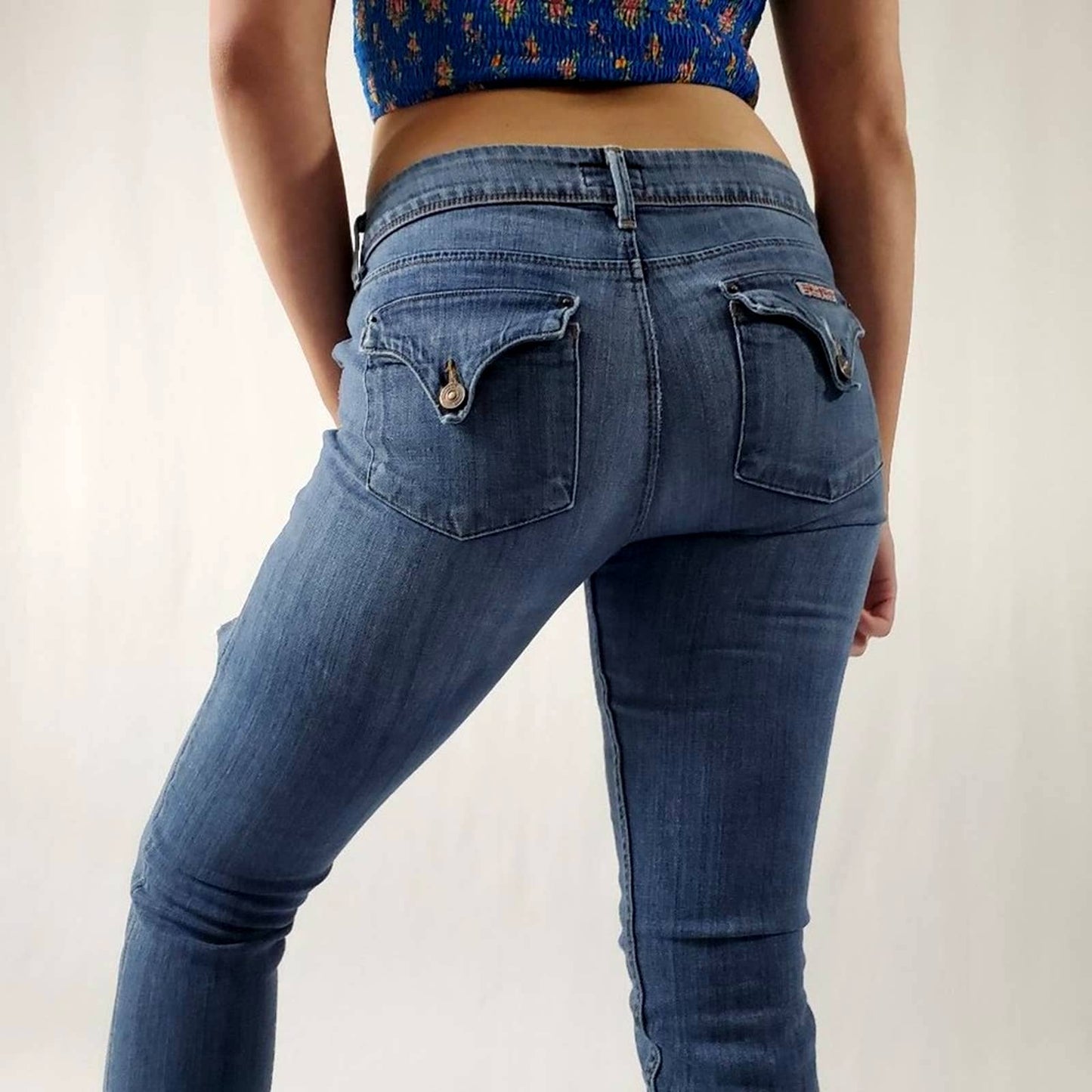 Vintage Y2K Hudson Napo Collin Flap Low Rise Jeans - 29