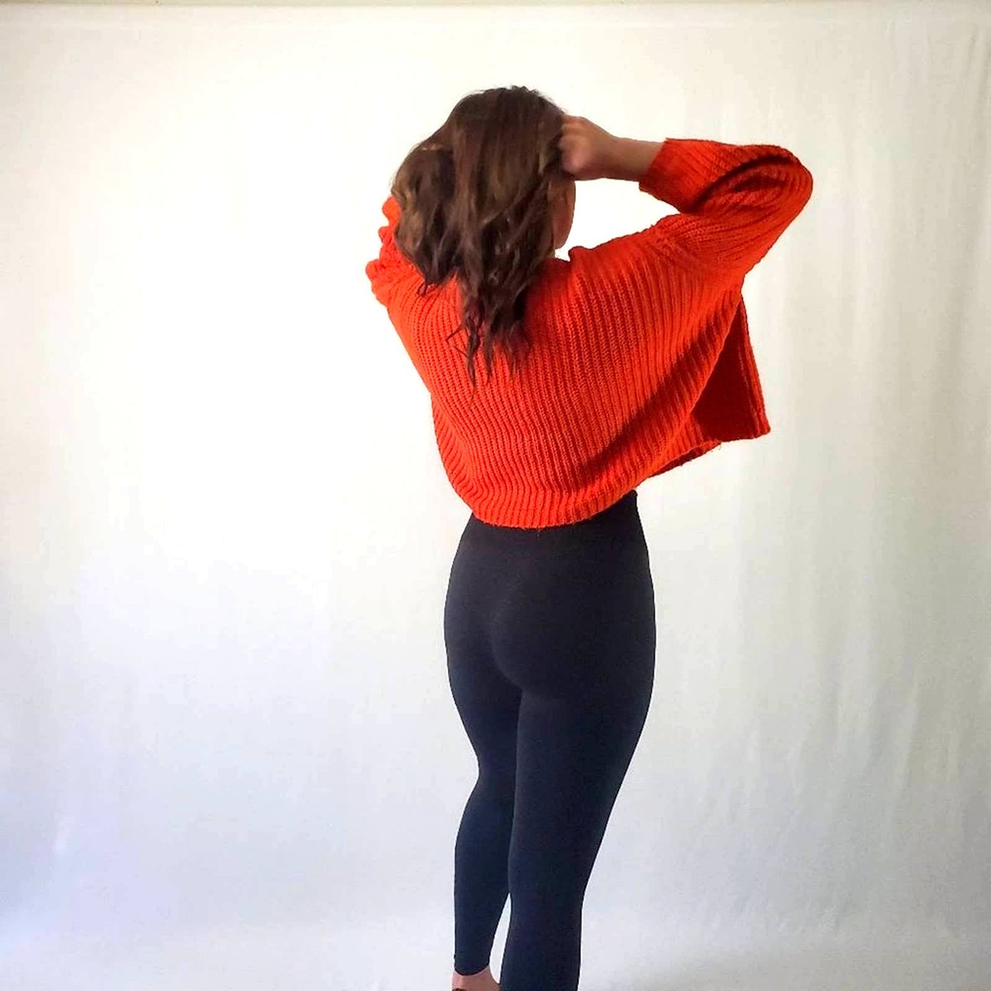 Anthro Moth Oversized Chunky Cropped Fishermans Sweater - S