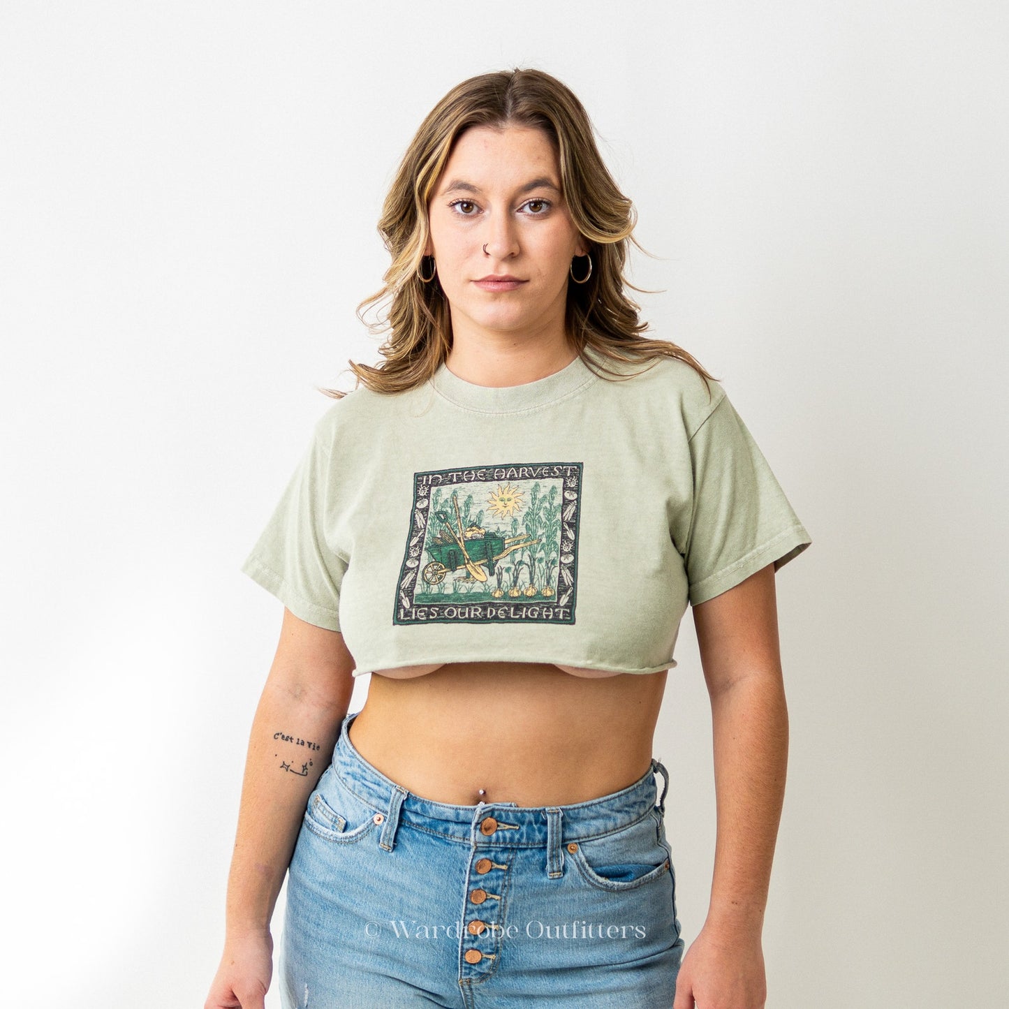 Cottagcore x Fairycore Cropped Tee Shirt