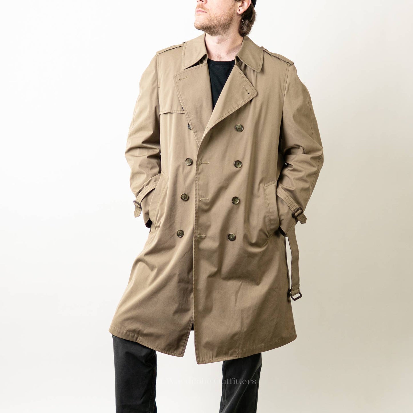 Vintage London Fog Maincoats Tan Trench Pea Coat