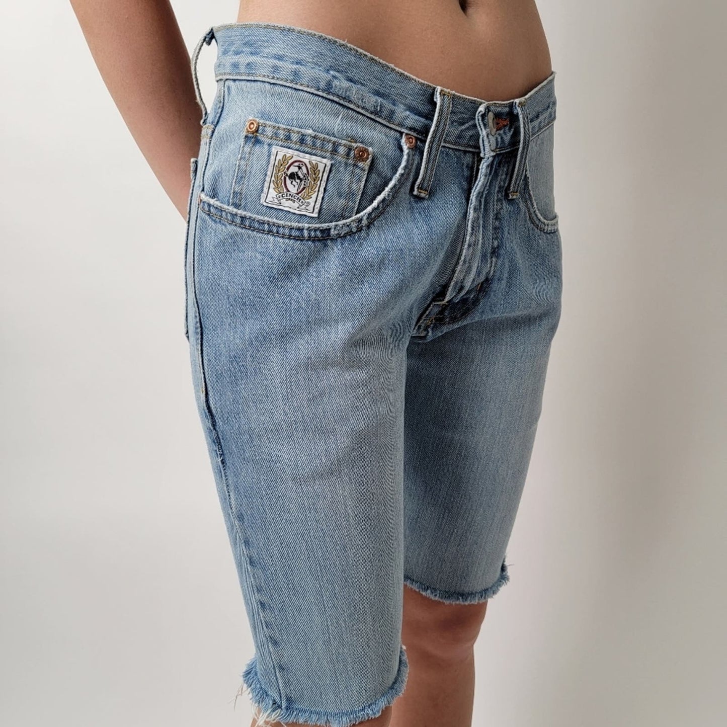 Vintage Cinch Rocky Mtn. Skinny Cutoff Denim Jean Shorts -29