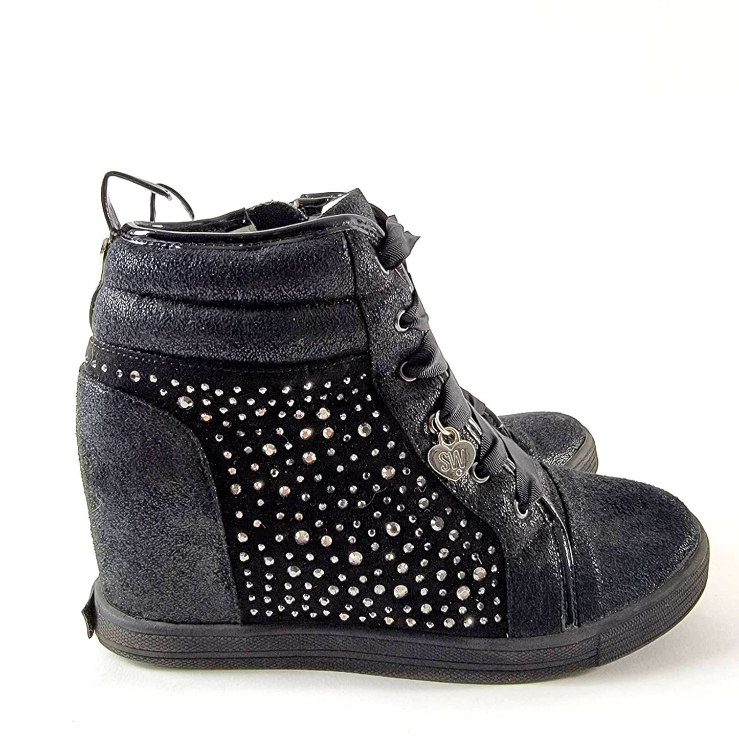 Stuart Weitzman Vance Clare Black Sneaker Shootie Bootie