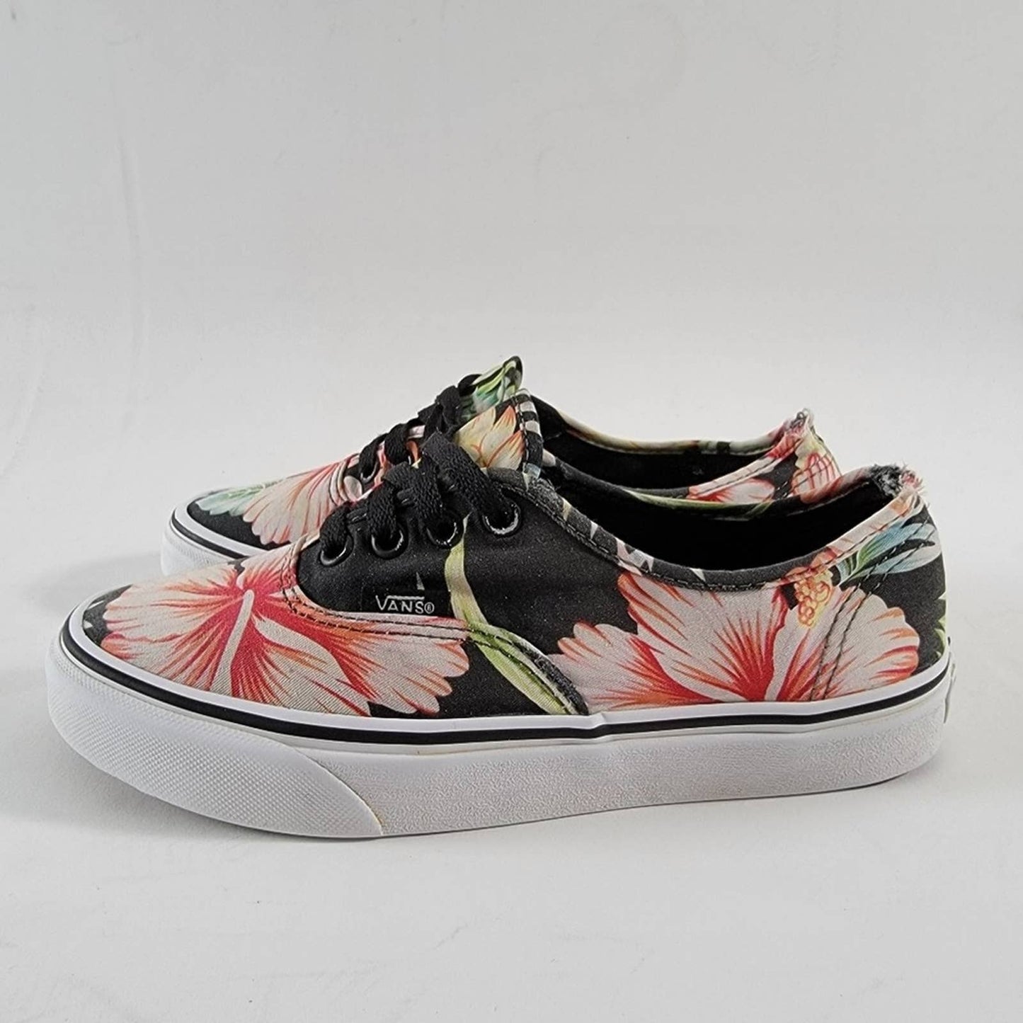 Vans Floral Palm Decay Lace Up Shoes Low Top - 7