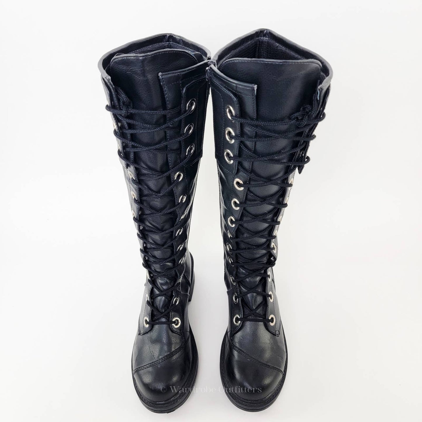 Vintage Y2K NANA Goth Grunge Combat Chunky Platform Boots - 7