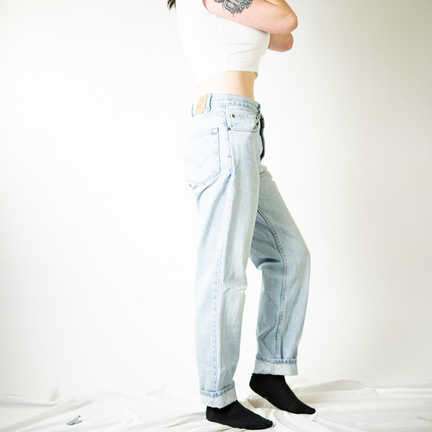 True Vintage 90s Levi 550s Faded Distressed Stonewash Denim Jeans