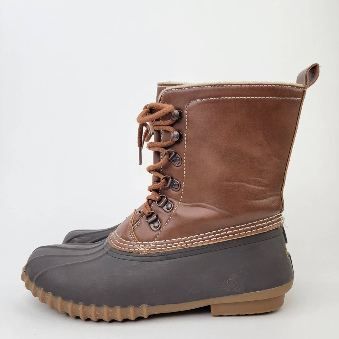Esprit Marina Lace Up Duck Boots - 8.5