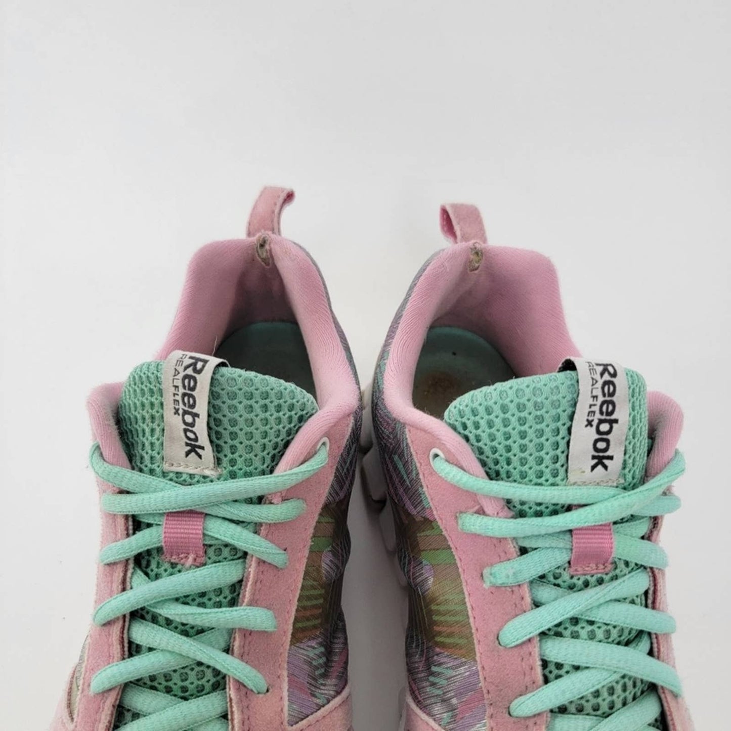Reebok Realflex SmoothFlex CushRun Cotton Candy Lace Up Athletic Sneakers