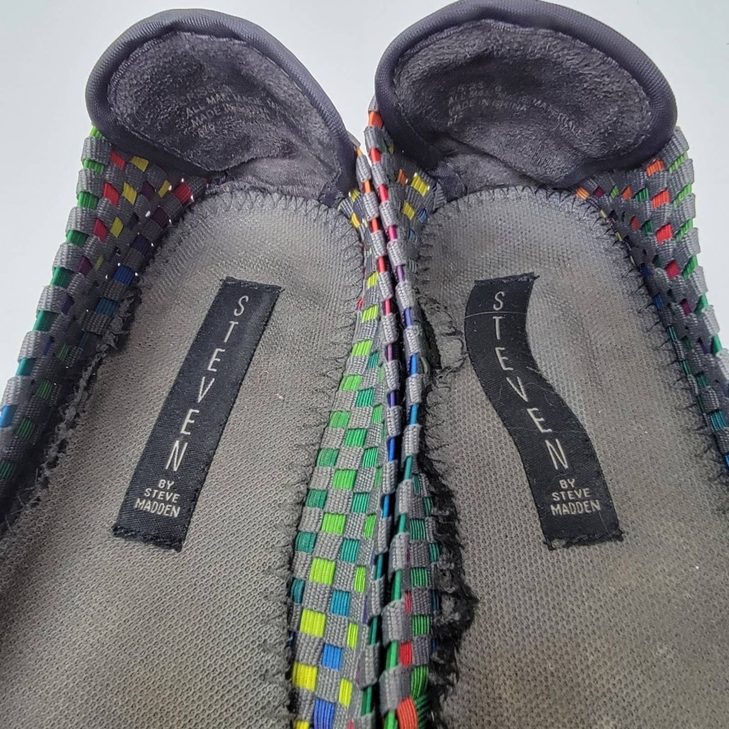 Steven by Steve Madden Rainbow Woven Ballet Flats - 8