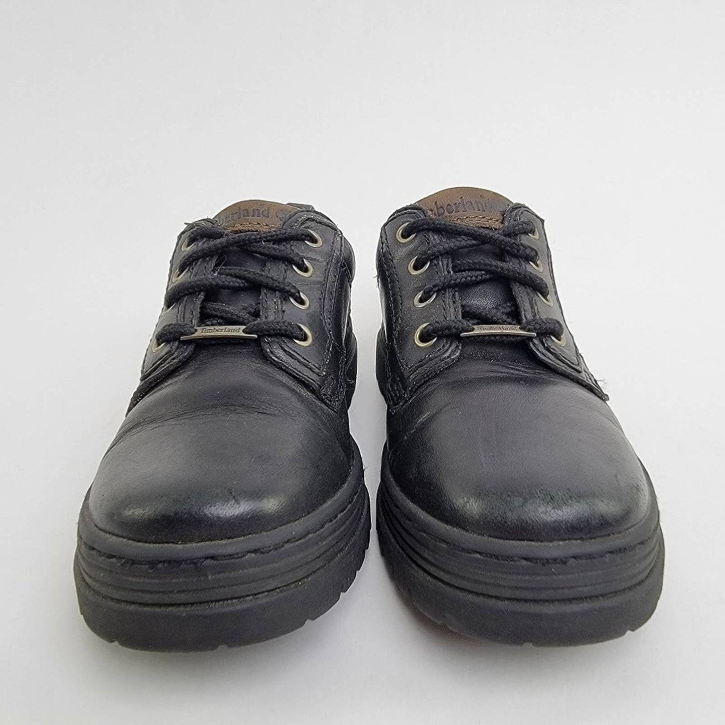 Timberland Black Leather Lace Up Oxford Shoes - 1.5C