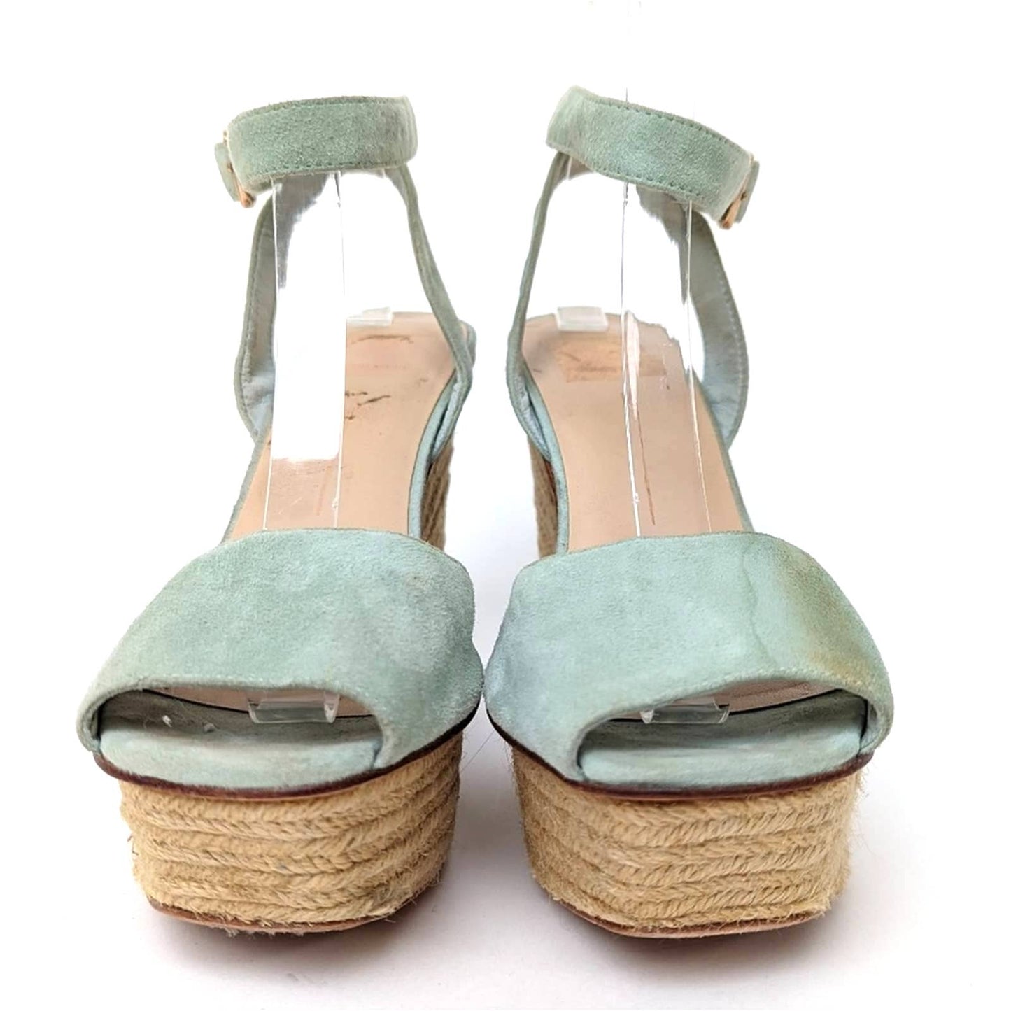 Dolce Vita Olly Suede Leather Platform Espadrille Wedge Sandals - 9