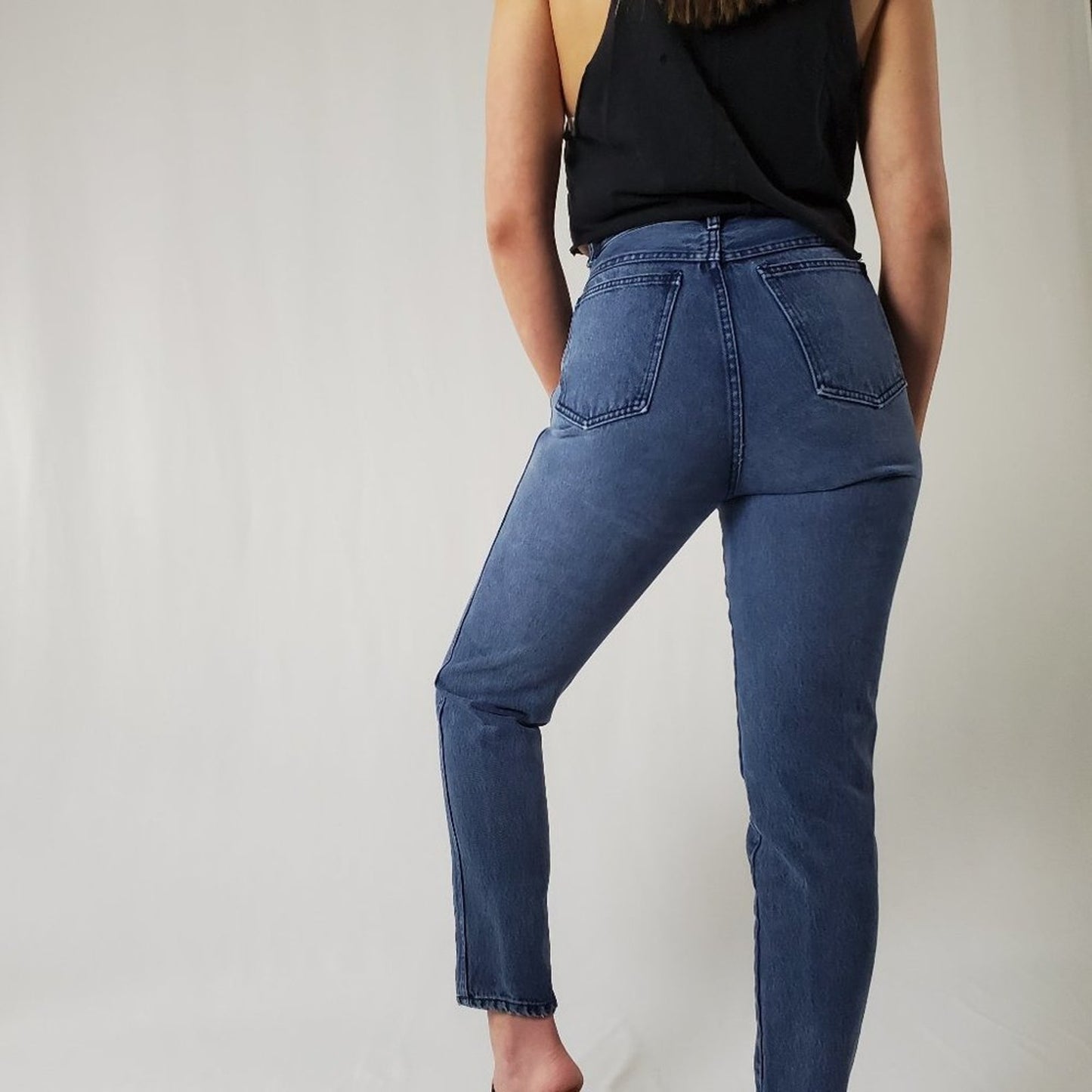 Vintage Rio High Waist Tapered Leg Mom Jeans