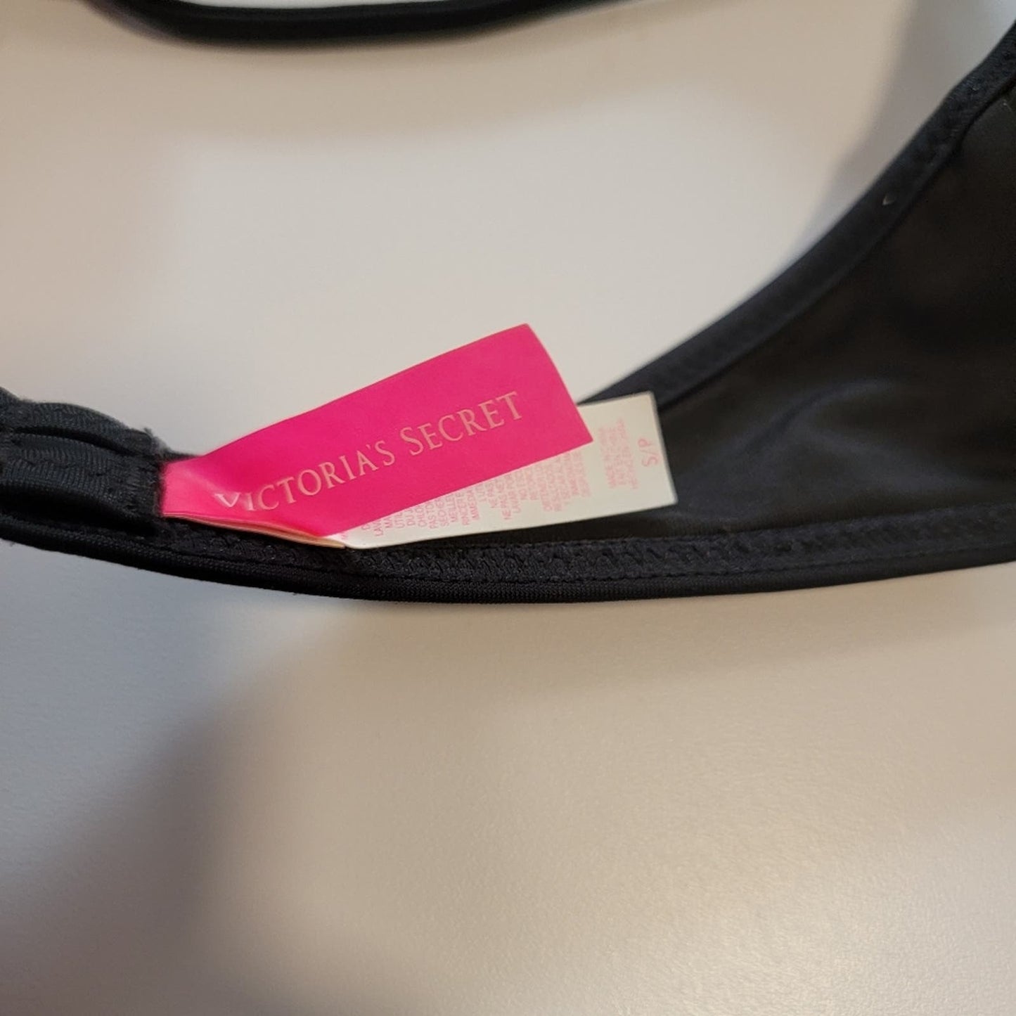 Victoria's Secret Black Tassel Fringe Bikini Top - S