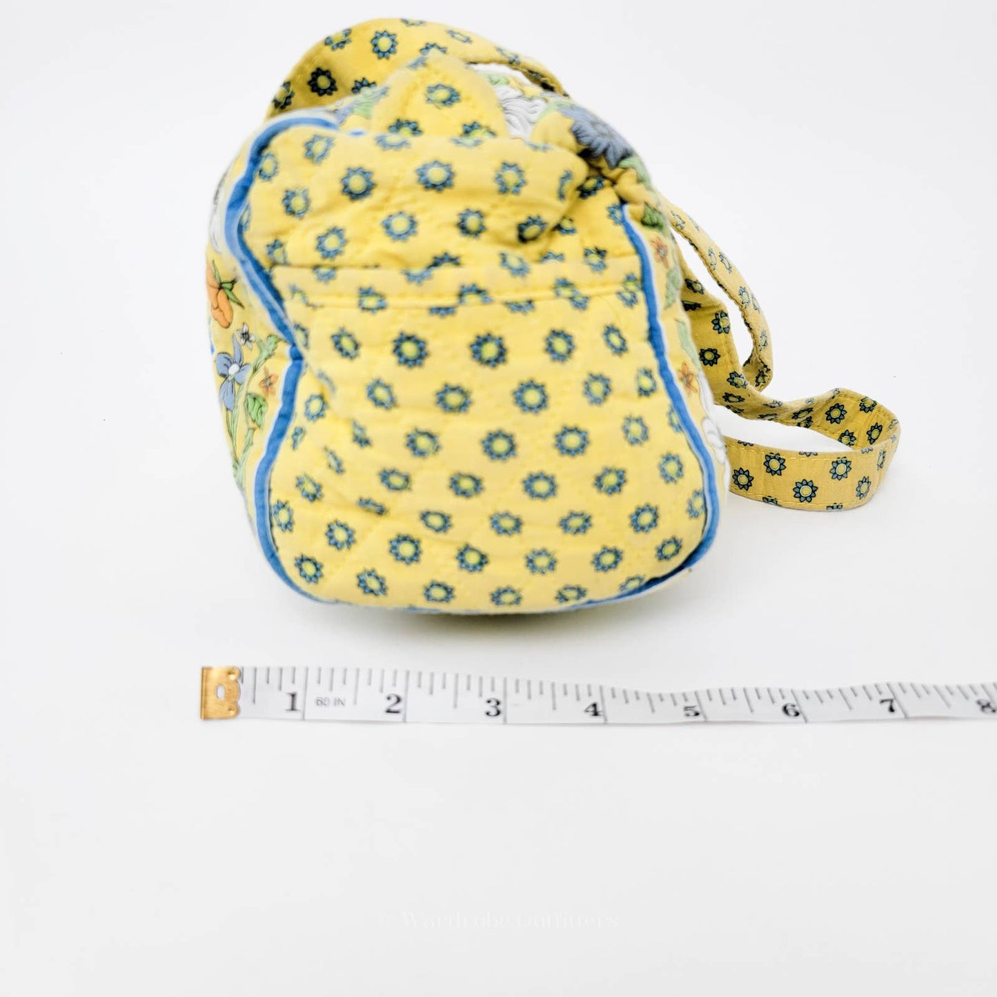 Yellow Spring Paisley Floral Print Shoulder Tote Duffel Bag