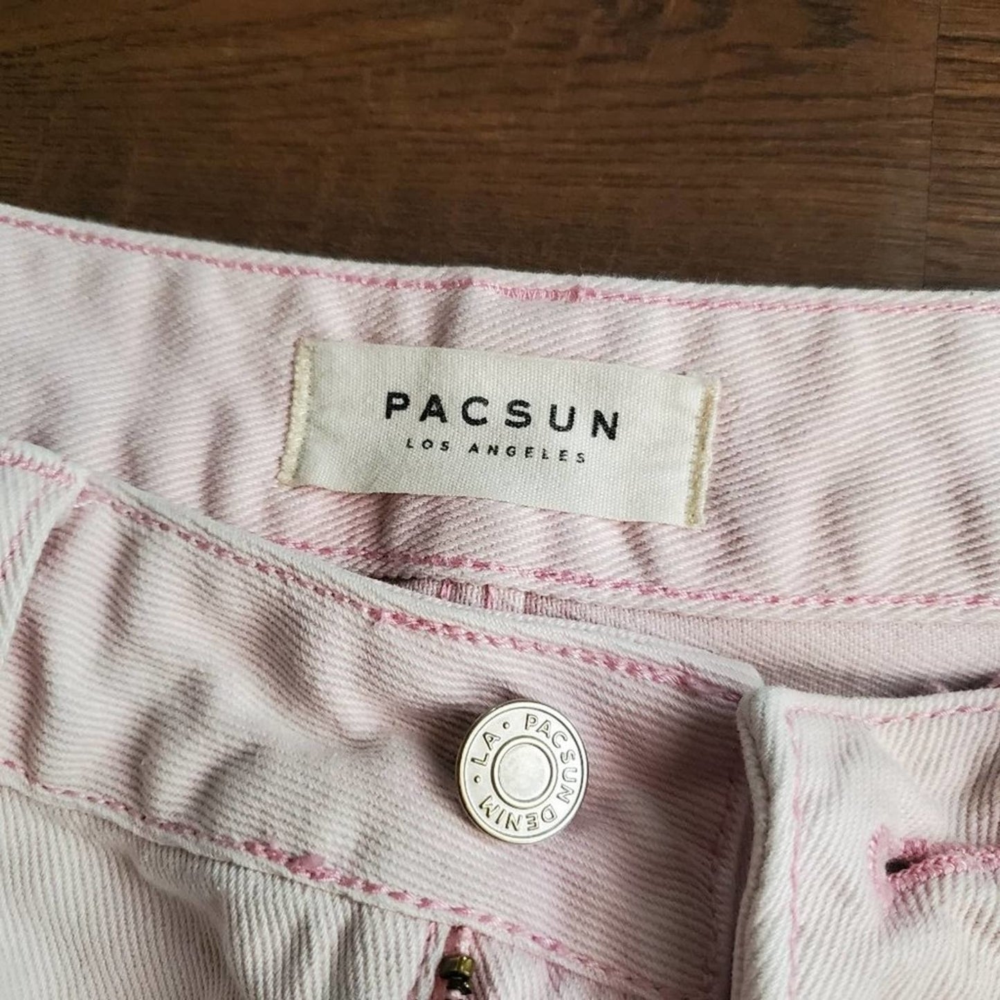 Pacsun Pale Pink High Rise Mom Shorts - 26