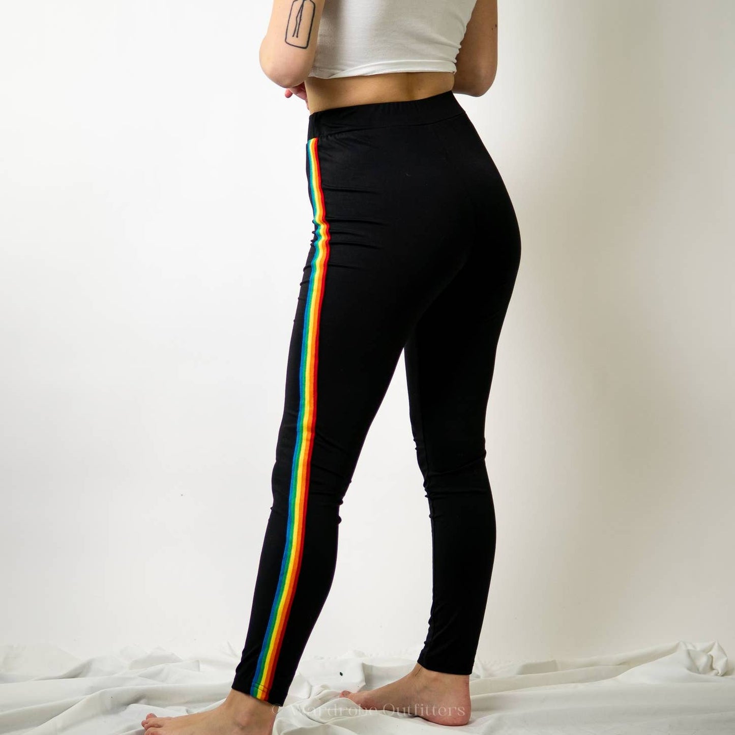 Rainbow Stripe Legging Track Pant Joggers - M