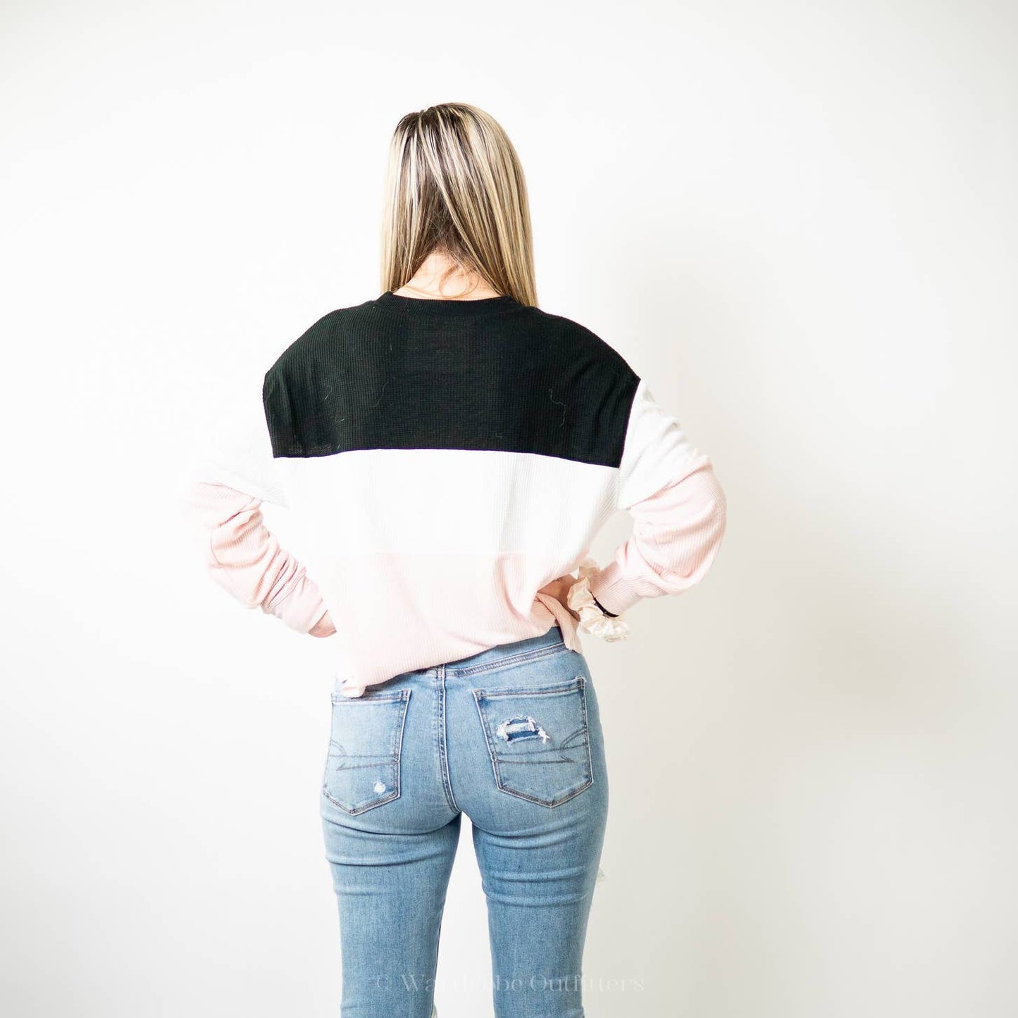 Hollister 3 Panel Waffle Knit Boyfriend Tee