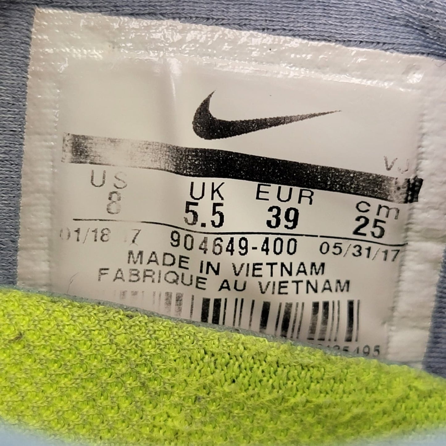 Nike Free TR 7 Armory Blue AMP Running Shoes - 8