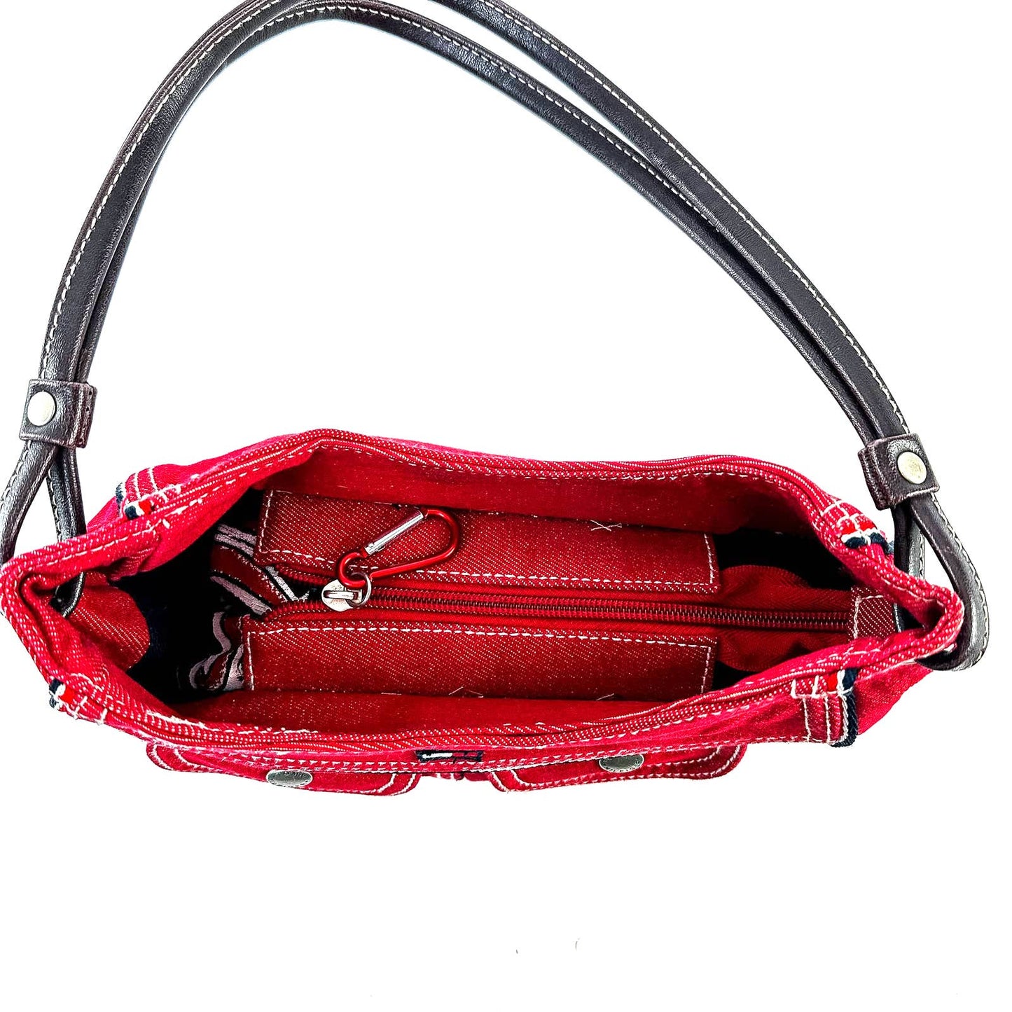 Vintage Y2k 90s Tommy Hilfiger Denim Canvas Mini Bag Purse