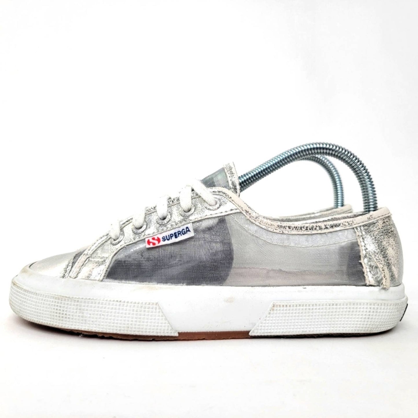 Superga Metallic Mesh Rave Platform Sneakers - 7