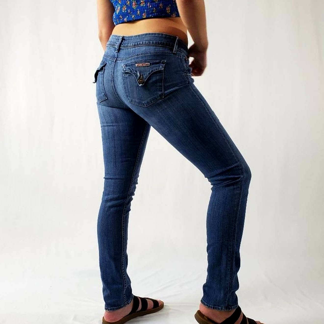 Vintage Y2K Hudson Napo Collin Flap Low Rise Jeans - 29