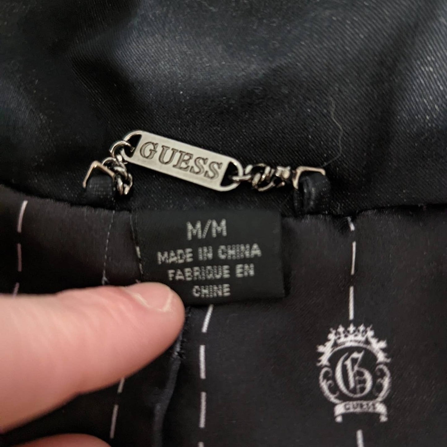 Guess Y2K Black Peplum Jacket - M