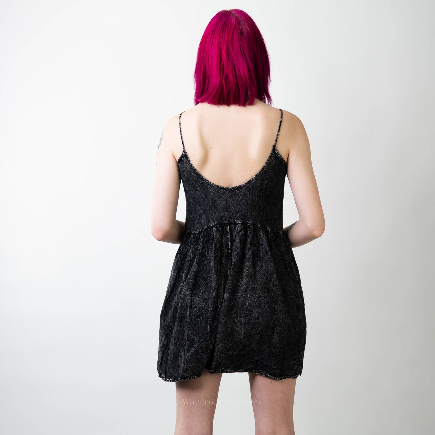 Anthropology Finn & Clover Black Grungy Mini Dress - M