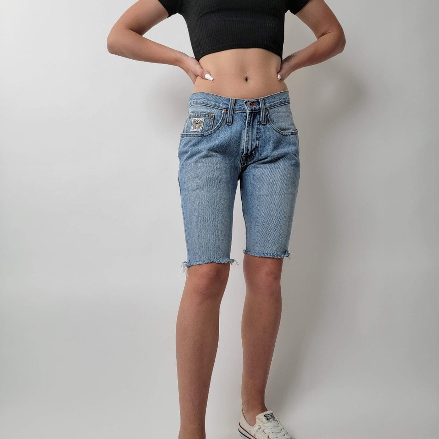 Vintage Cinch Rocky Mtn. Skinny Cutoff Denim Jean Shorts -29