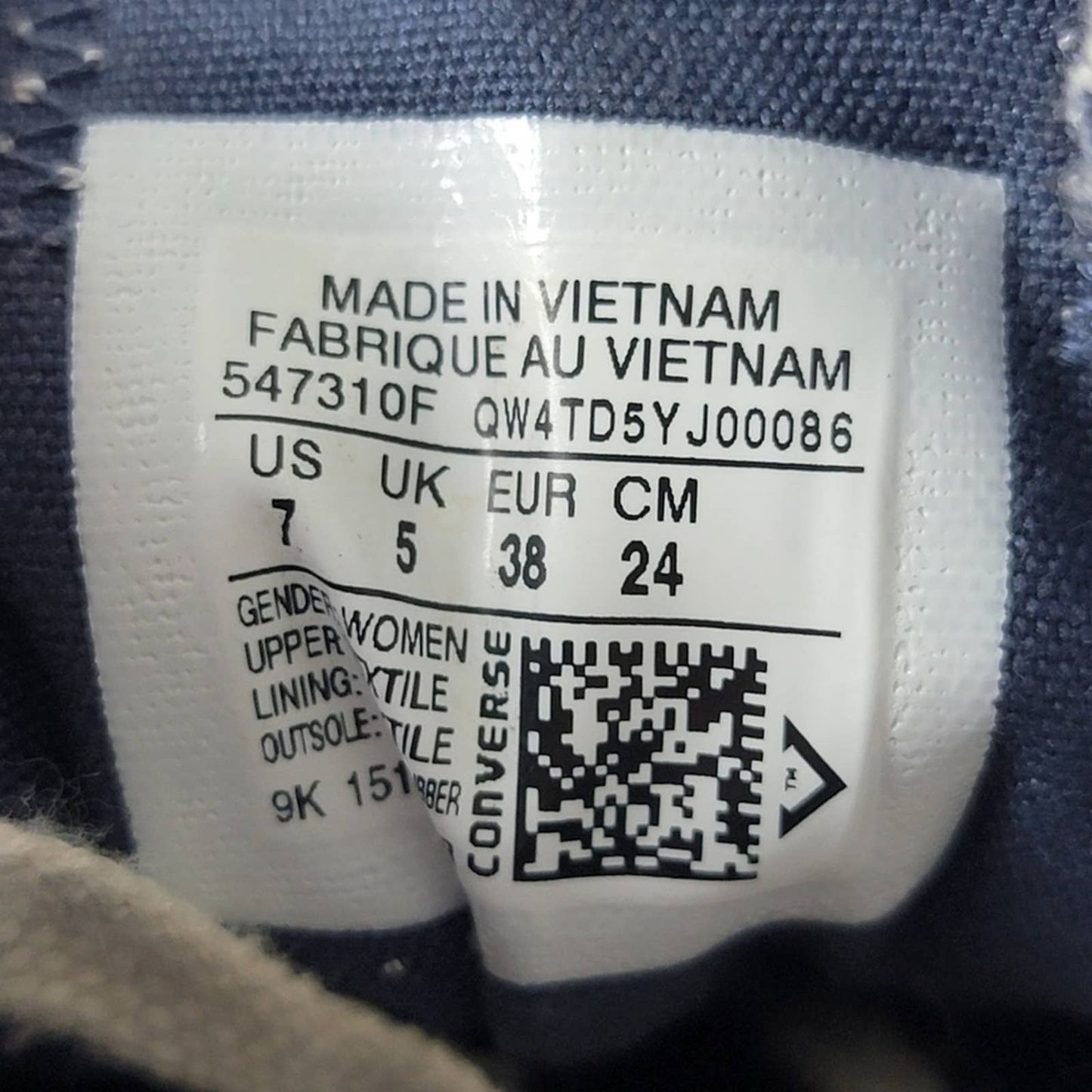 Converse All Star Chuck Taylor Low Top - W7