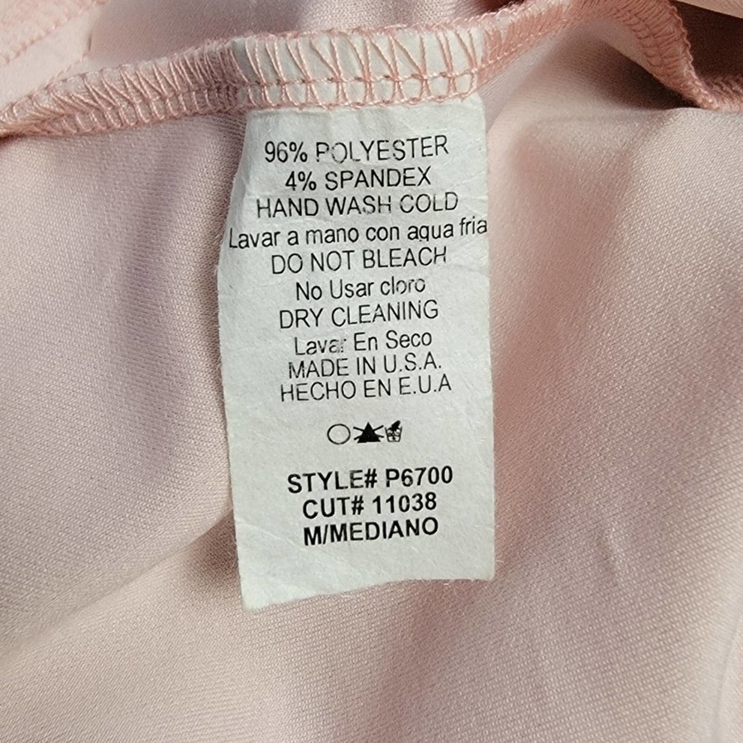 Vintage 90's Blush Nude Wide Split Leg Track Pants - M