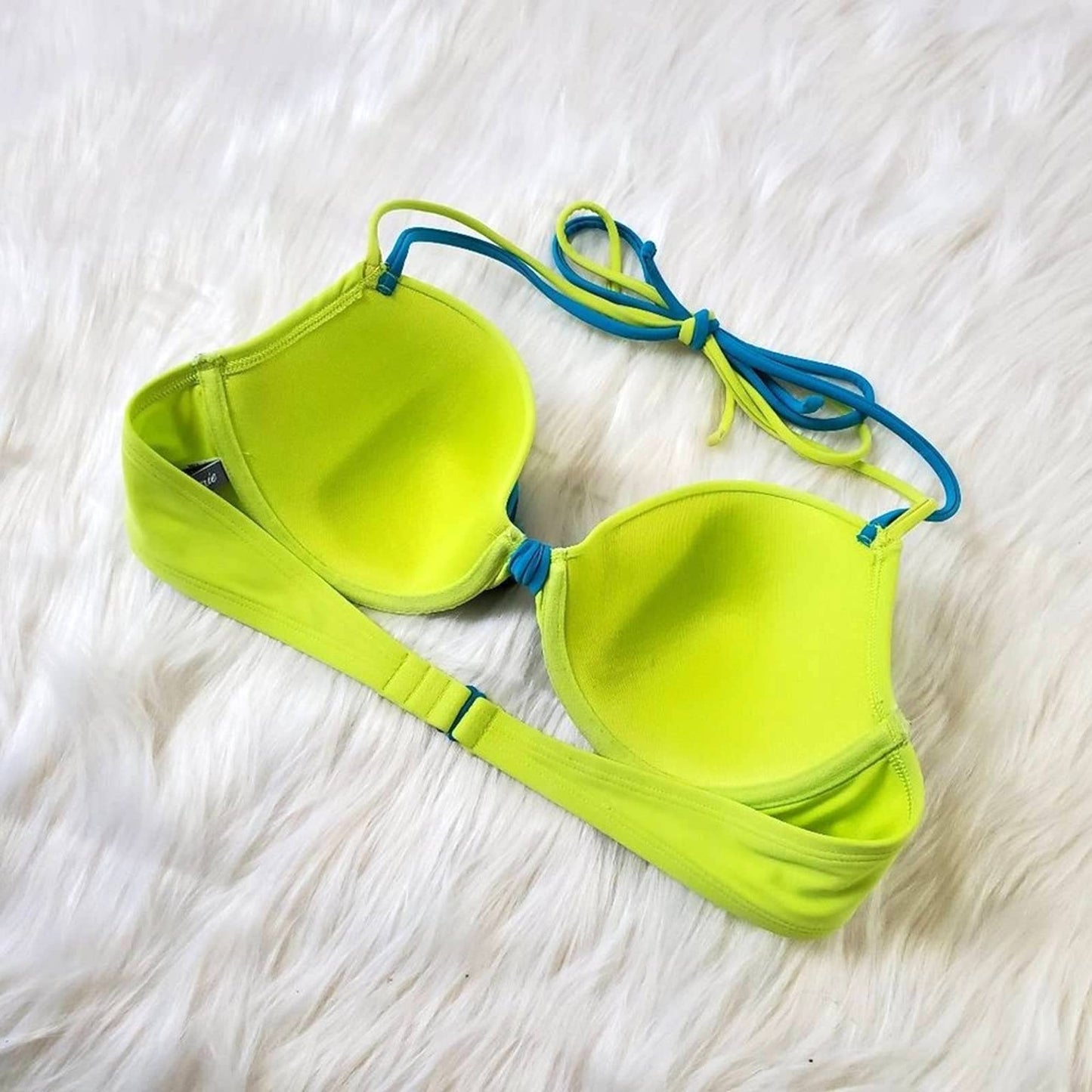Aerie Blakely Neon Green Bikini Top Underwire - 36B