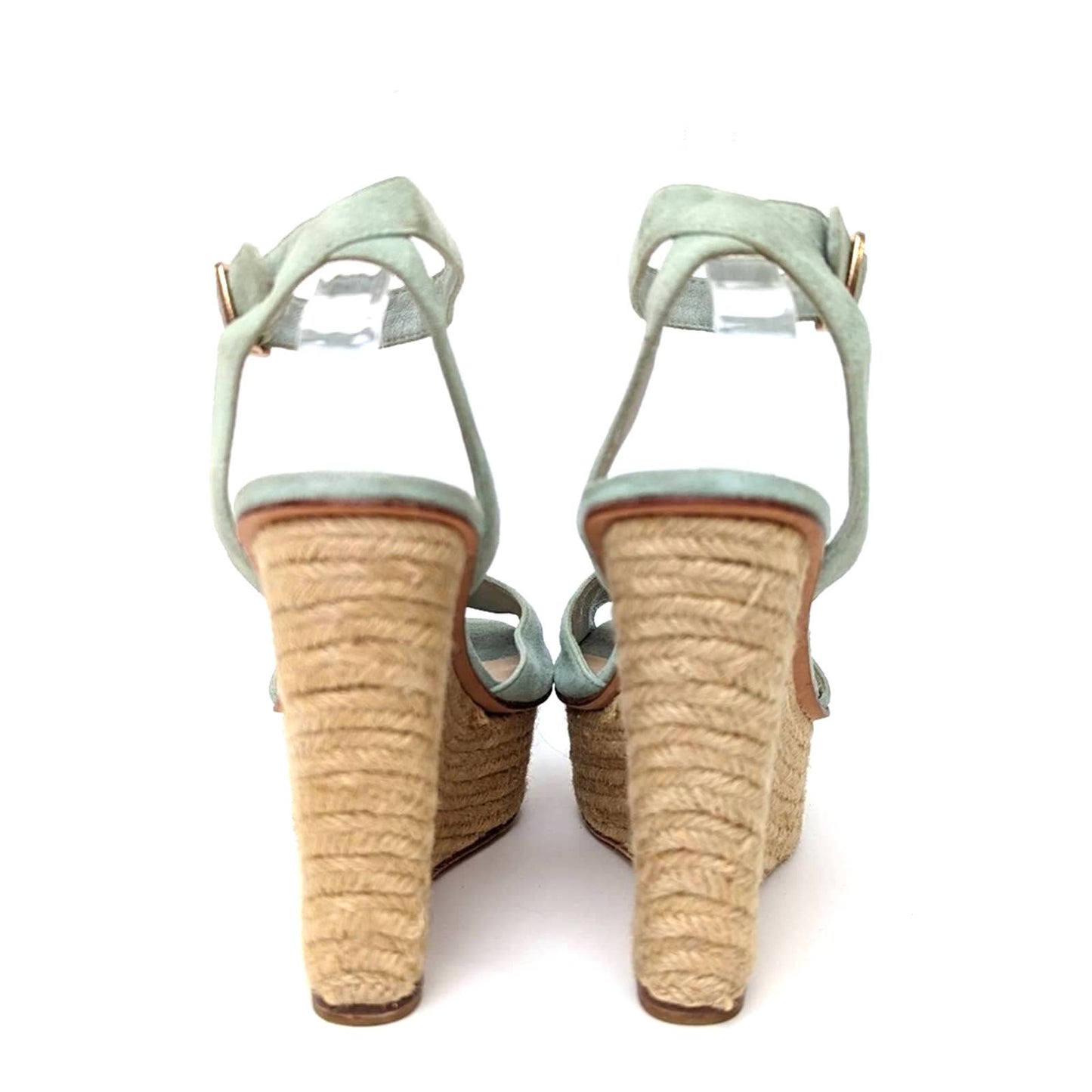 Dolce Vita Olly Suede Leather Platform Espadrille Wedge Sandals - 9